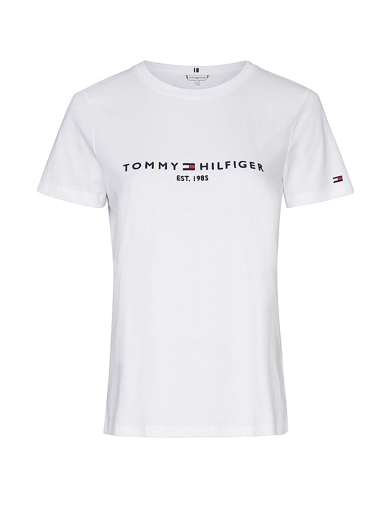 Tommy Hilfiger pour femme. WW0WW31999 T-shirt Heritage blanc (XL), Casuel, Manche courte, Le coton biologique, Durable 5